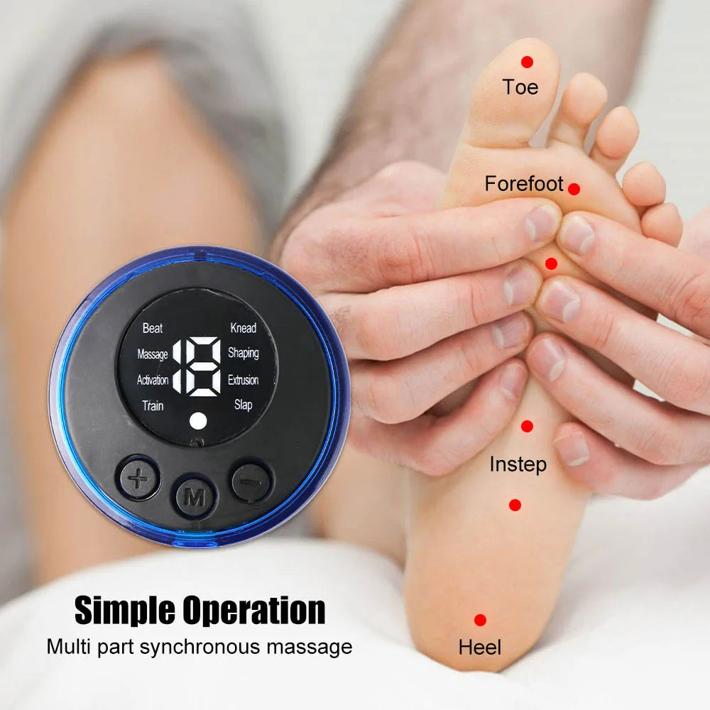 Electric Foot Massager Pad Electrostimulator Massage Mat EMS Muscle Massager Relax Feet Massage Fitness Masajeador USB Charging